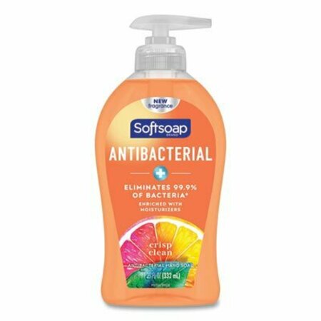 COLGATE-PALMOLIVE Softsoap, Antibacterial Hand Soap, Crisp Clean, 11 1/4 Oz Pump Bottle 44571EA